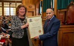Melvin Cohen was honoured in May for four decades of public service. Melvin Cohen was honoured in May for four decades of public service.
