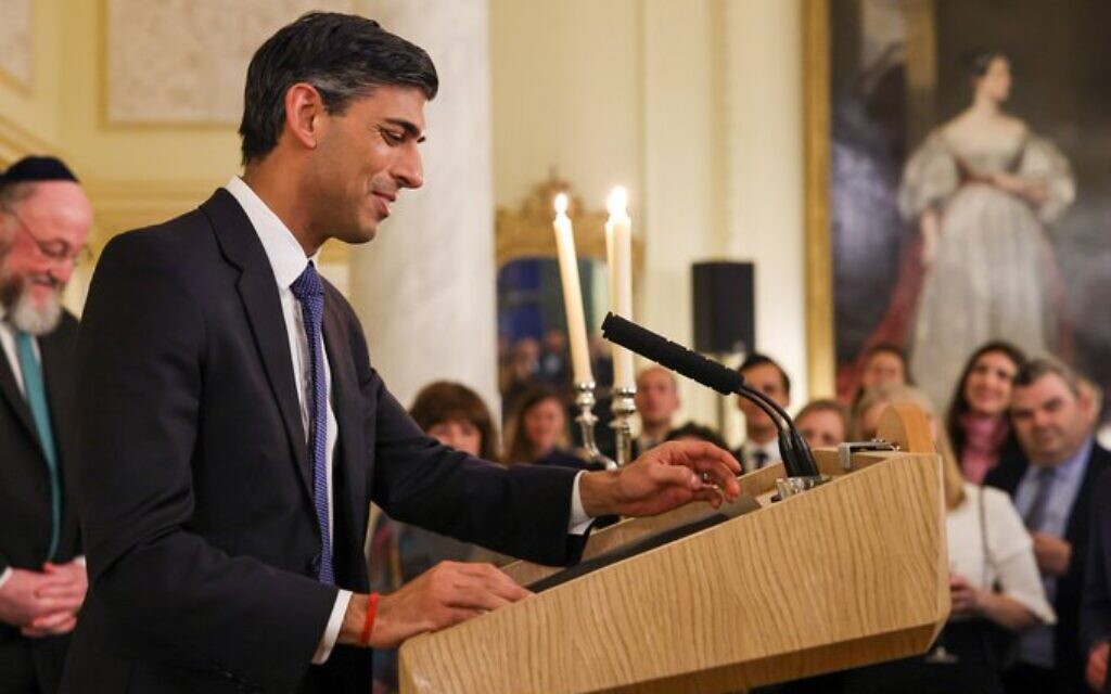 Rishi Sunak hosts Chanukah reception