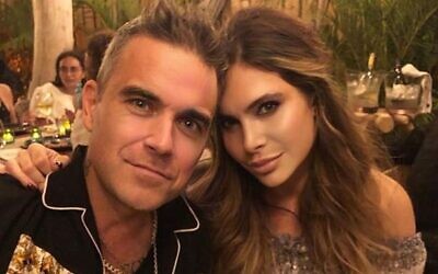 Robbie Williams and his Jewish wife Ayda