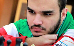 Iranian chess grandmaster Amin Tabatabaei. Photo: Screenshot Iranian chess grandmaster Amin Tabatabaei. Photo: Screenshot