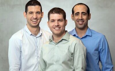 Buildots founders CPO Aviv Leibovici, CEO Roy Danon and CTO Yakir Sudry