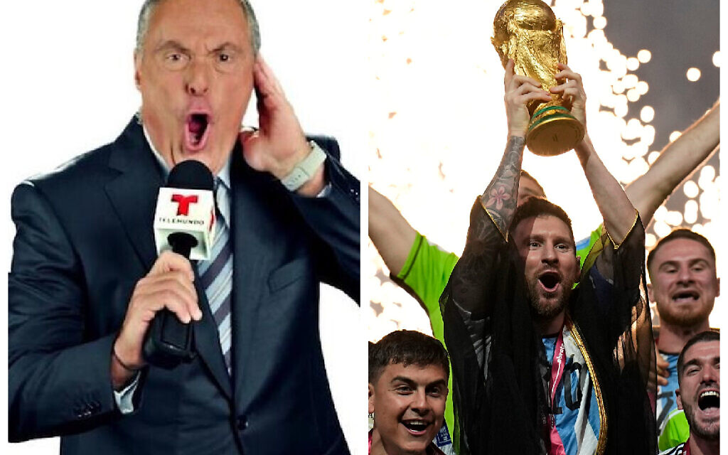 Andrés Cantor and the moment Messi lifted the trophy.