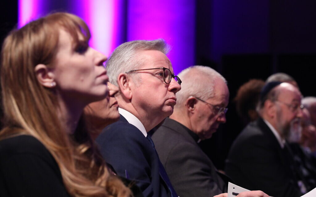 Michael Gove and Angela Rayner, speakers at the HMDT commemoration
Photo: Justin Grainge