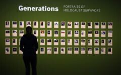 A person looks at the Generations portraits exhibited for the first time at IWM North in Manchester for Holocaust Memorial Day on the 27th January. Picture date: Tuesday January 24, 2023. A person looks at the Generations portraits exhibited for the first time at IWM North in Manchester for Holocaust Memorial Day on the 27th January. Picture date: Tuesday January 24, 2023.