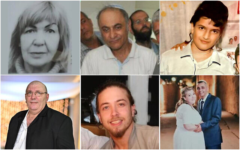 Victims of the deadly synagogue terror attack in East Jerusalem. From top left to right: Irina Korolova, 59, Shaul Hai, 68, and Asher Natan, 14. 
Bottom from left to right:  
Rafael Ben Eliyahu, 56, Ilya Sosansky, 26, and Eli, 48, and Natali Mizrahi, 45,
Courtesy: Twitter