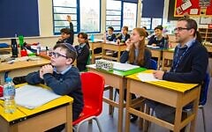 Pupils at North West London Jewish Day School, January 2023