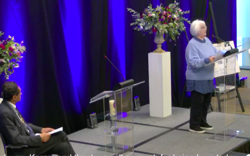 Joan Salter MBE gives a moving testimony to City Hall's annual event ahead of HMD