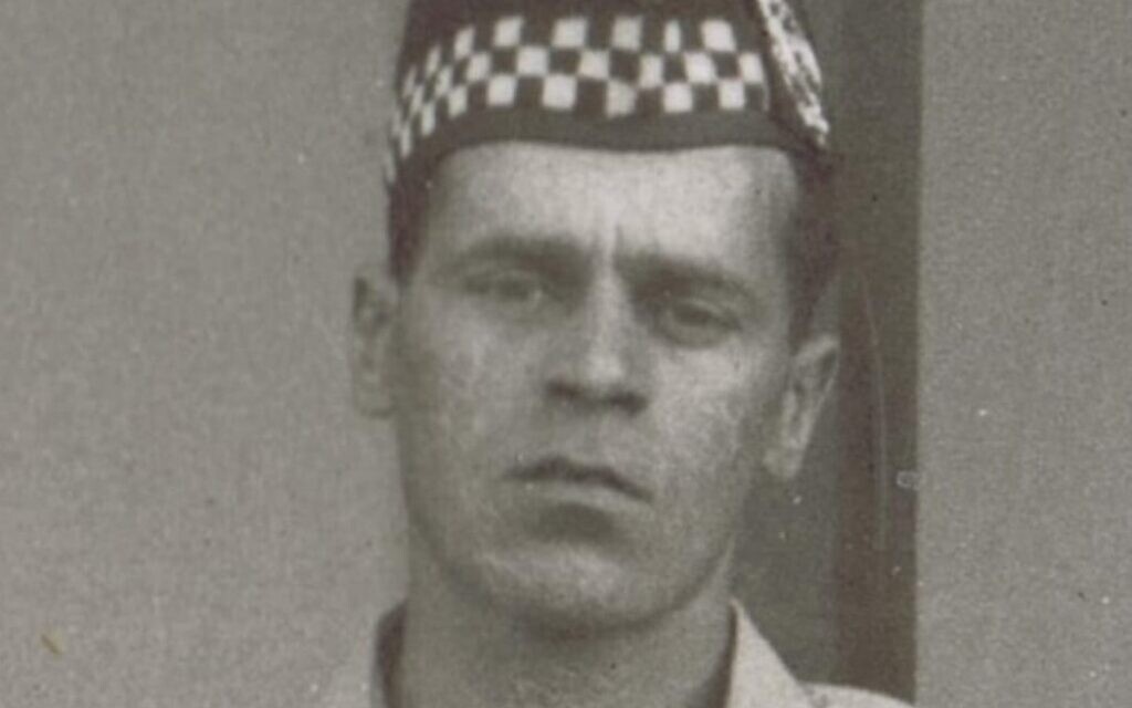 A wartime picture of Lt James Clark of the Argyll and Sutherland Highlanders, whose WW2 identity bracelet has been found by Israeli archaeologists
