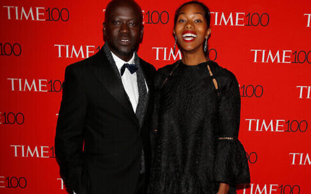 David Adjaye and Ashley Shaw-Scott arrive for the Time 100 Gala in the Manhattan borough of New York, New York, U.S. April 25, 2017. Picture taken April 25, 2017.  REUTERS/Carlo Allegri