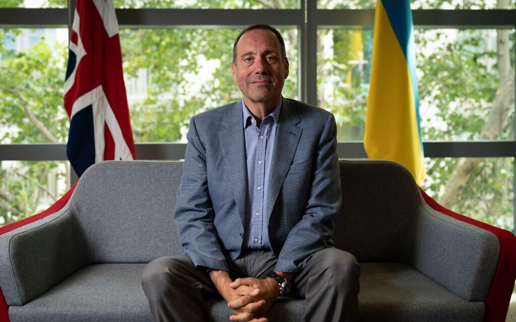 Refugees Minister Lord Richard Harrington during an interview on the UK's Ukrainian refugee response, at his office in Westminster, London. Picture date: Monday August 22, 2022.