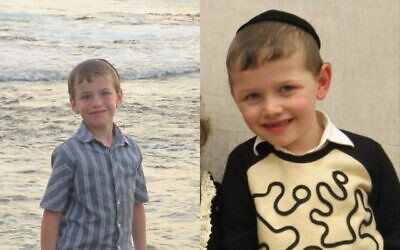 Brothers Yaakov Yisrael Paley, 6 (right) and Asher Menahem Paley, 8, killed in a deadly car-ramming terror attack near Ramot Junction in Jerusalem on February 10, 2023. (Twitter)
