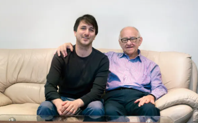 Darren Richman and his grandfather Zigi Shipper. Pic: Darren Richman