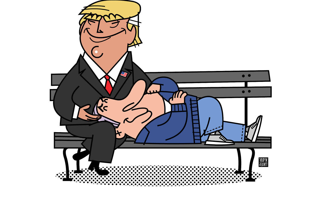 Netanyahu and Trump.  Credit: Professor Colin Shindler.