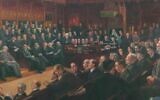 MPs discuss Defense of the Realm Act. Pic:  https://www.jewsfww.uk/jewish-members-of-parliament-in-the-first-world-war