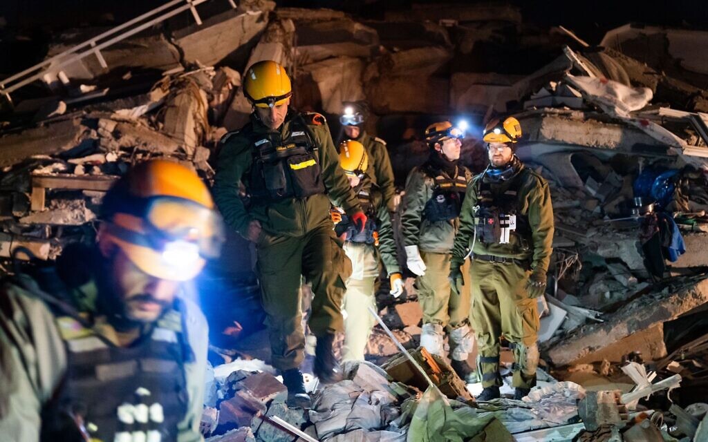 IDF rescue team in Turkey, February 2023. Credit: IDF