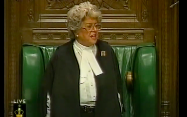 Betty Boothroyd (pic YouTube)