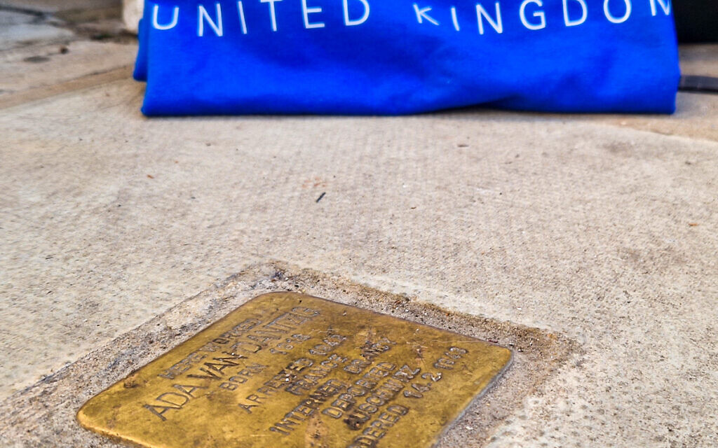 Stumbling Stone, pic credit: StandWithUs