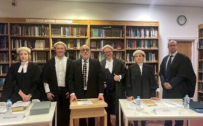L-R: Caroline Stone, Adam Taub, Rabbi Dr Harvey Belovski, Adam Gersch, Rachel Marcus, Rabbi Dr Raphael Zarum.
Pic: LSJS