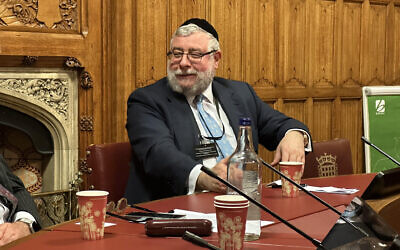 Rabbi Pinchas Goldschmidt at the House of Lords event
