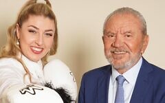 Lord Sugar with his new apprentice Marnie