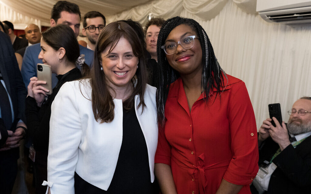 Israeli ambassador Hotovely with former Business and Trade Secretary Kemi Badenoch in March 2023