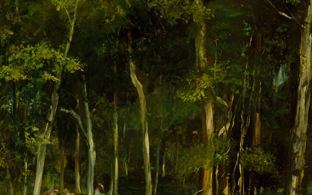 La Ronde Enfantine. (Beneath the Trees at Port-Bertaud: Children Dancing). Courbet, Gustave (French, 1819-1877). Oil on canvas, height 66.5cm, width 52.1cm, circa 1862. Pic: The Fitzwilliam Museum