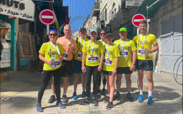 British Consulate General in Jerusalem team taking part in Palestine Marathon