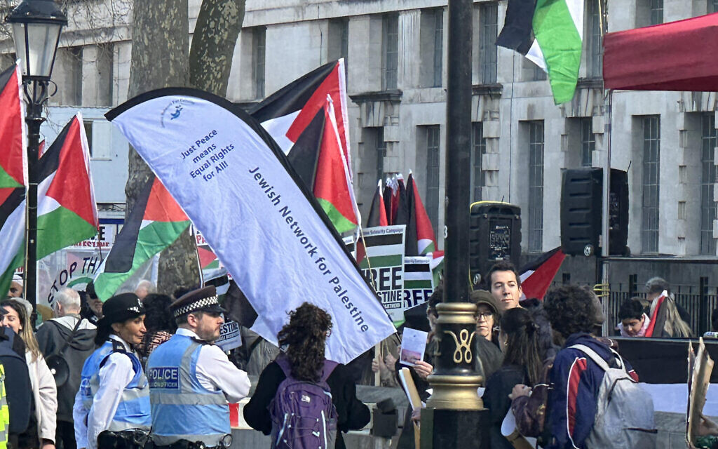 A PSC demo in March outside Downing St