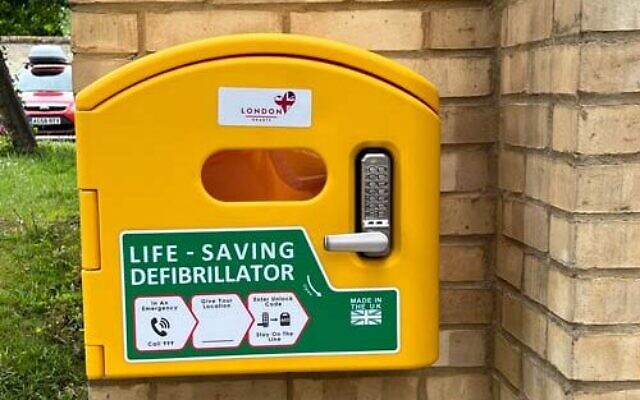 Incredibly, the defibrillator used to save the pensioner’s life had been donated to the synagogue by his children less than 12 months ago.