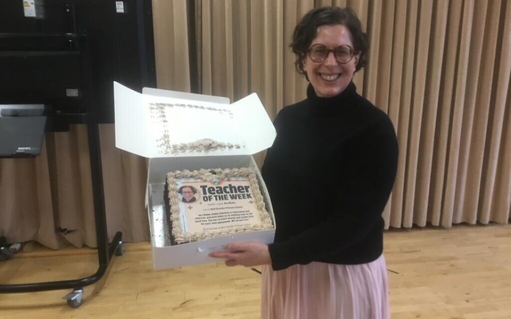 Gemma Blaker, Teacher of the Week, national award winner. Pic: Beit Shvidler Primary School)