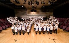 United Synagogue Schools Coronation Choir. Pic: Yossi Abrams, Cherishots