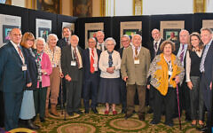 Natasha-Kaplinsky-with-first-generation-refugees-and-survivors-alongside-International-Holocaust-Testimony-Forum-organisers-Association-of-Jewish-Refugees-and-Lord Pickles. Pic: AJR Natasha-Kaplinsky-with-first-generation-refugees-and-survivors-alongside-International-Holocaust-Testimony-Forum-organisers-Association-of-Jewish-Refugees-and-Lord Pickles. Pic: AJR