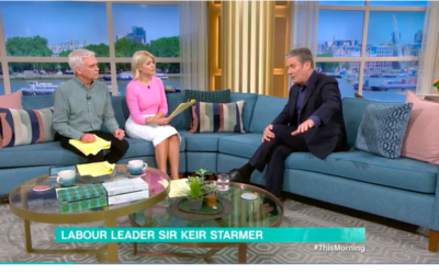 Keir Starmer appears on ITV's This Morning