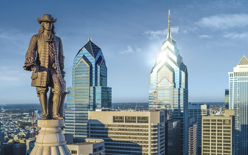 William Penn towers above the city of Philadelphia