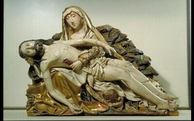 The sculpture, La Vierge de Pitié, from the year 1495/1500, was originally  owned Harry Fuld Senior, a German Jewish entrepreneur who had an extensive modern art collection until his death in 1932.