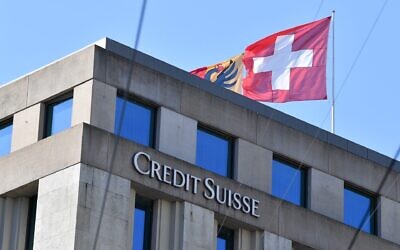 A Credit Suisse building is seen in Geneva, Switzerland, April 4, 2023. (Lian Yi/Xinhua via Getty Images)
