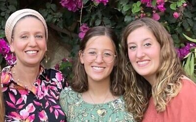 From left: Lucy Dee, is seen with daughters Rina and Maia. All three died following a terrorist shooting attack in the West Bank on April 7, 2023. (Courtesy)