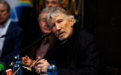 Roger Waters at a news conference in Rome, Jan. 16, 2018.