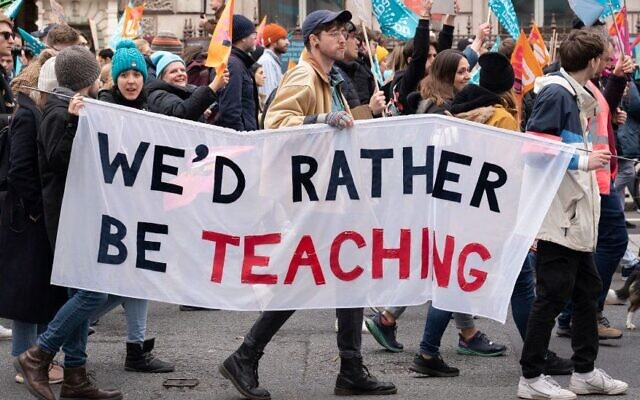Many teachers have been on strike for better pay