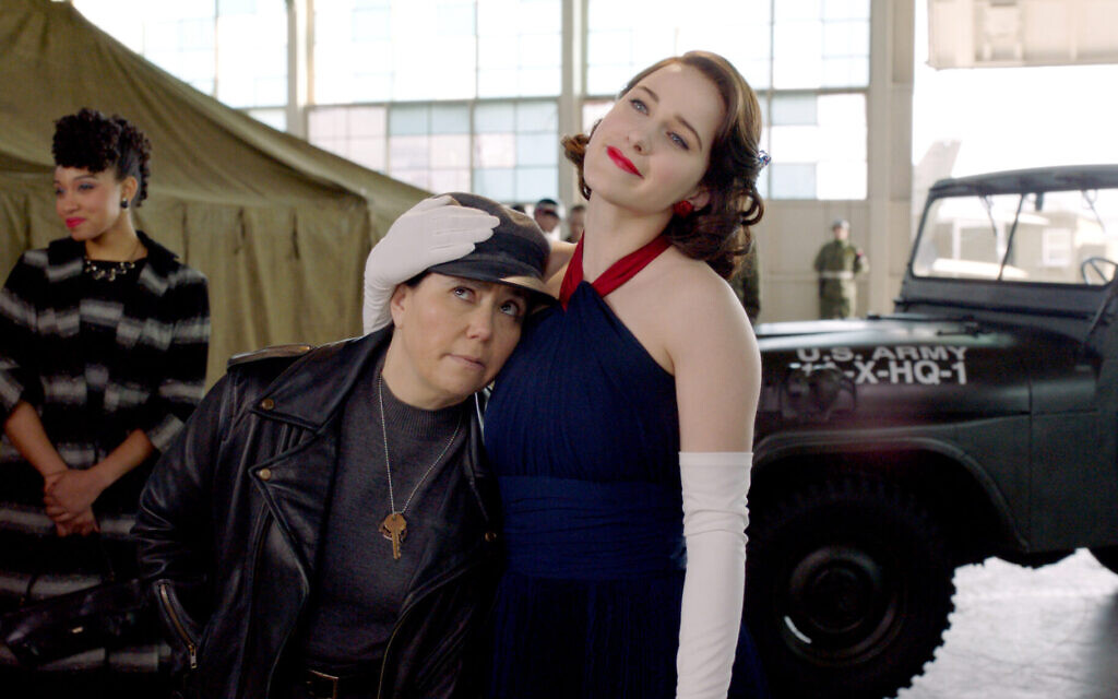 Alex Borstein, left, and Rachel Brosnahan in a scene from Season 3 of The Marvelous Mrs. Maisel (Amazon Studios)
