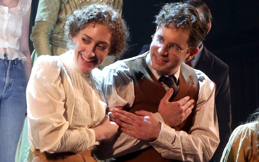 Micaela Diamond and Ben Platt during the opening night curtain call for "Parade" at New York City Center, Nov. 1, 2022. (Bruce Glikas/WireImage/GettyImages)
