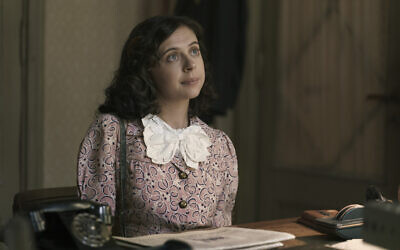 Bel Powley as Miep Gies in A Small Light. Photo: National Geographic for Disney/Dusan Martincek