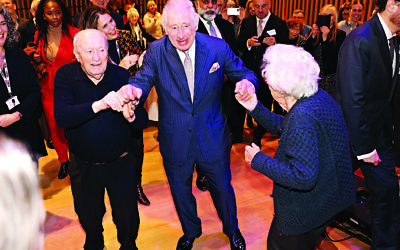 King Charles III during a visit to the JW3 Jewish community centre in London as the Jewish community prepared to celebrate Chanukah. Picture date: Friday December 16, 2022.