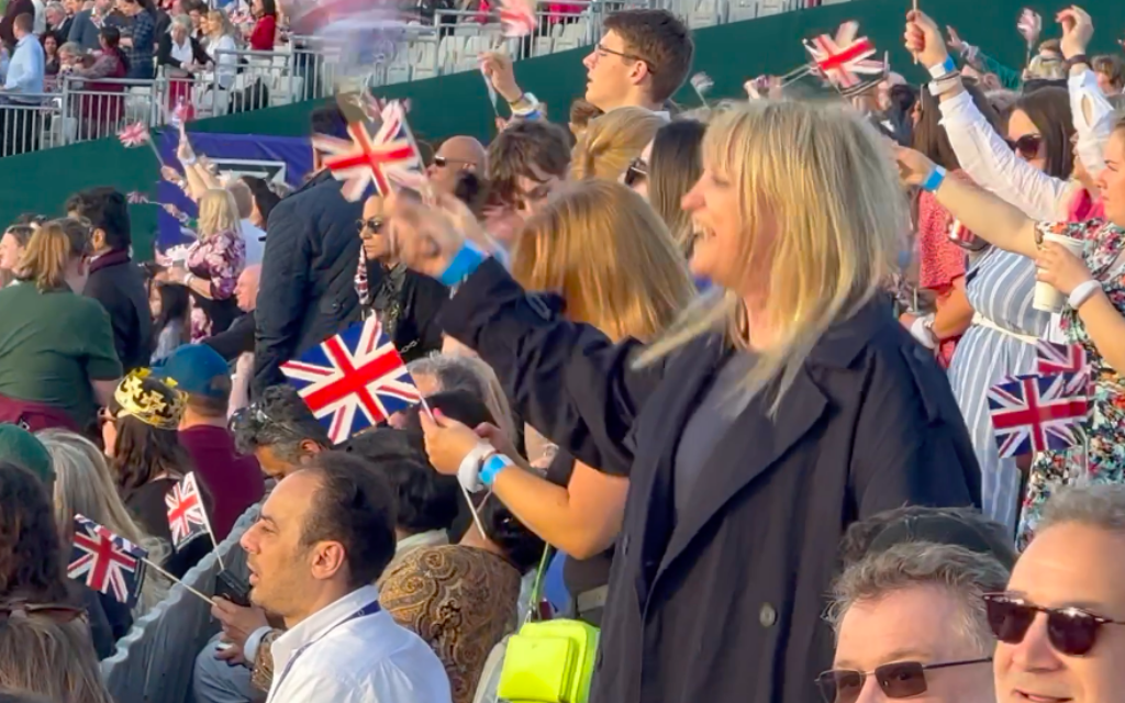 Marie van der Zyl enjoying Coronation  Concert
