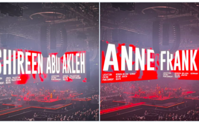 Images used during Roger Waters concerts (pic Twitter)