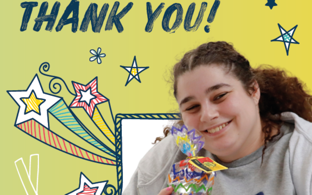'Thank you' from Kisharon, May 2023