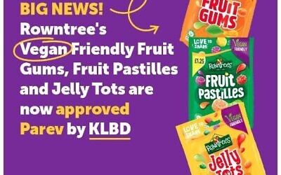 KLBD announcement on Rowntree sweets