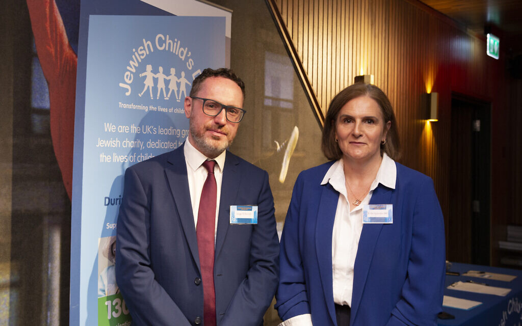 Dr Emily Lawson DBE and Hugo Rifkind.; Jewish Child's Day June 2023