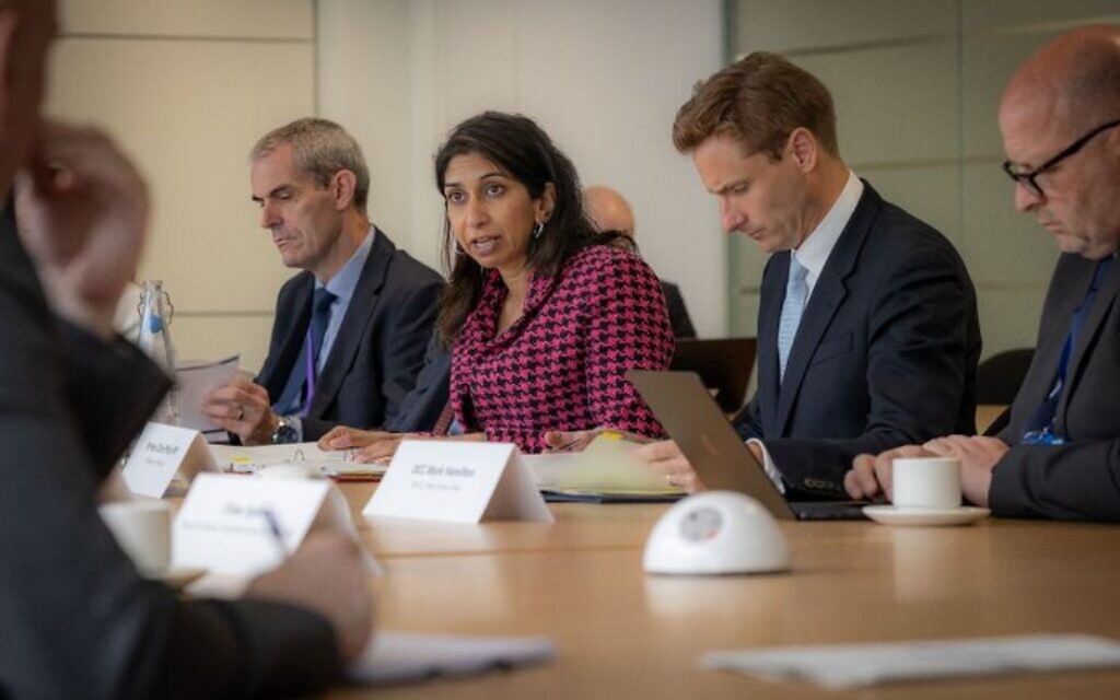 Suella Braverman chairs police task force meeting