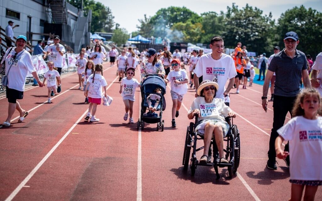 Lily Ebert aged 99 years old, who is a Holocaust survivor took part in the 1k